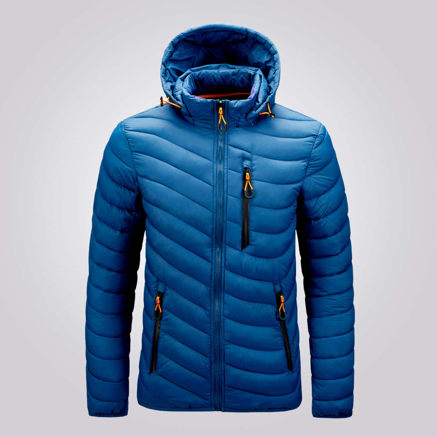 Jaqueta Puffer Masculina Capuz Removível