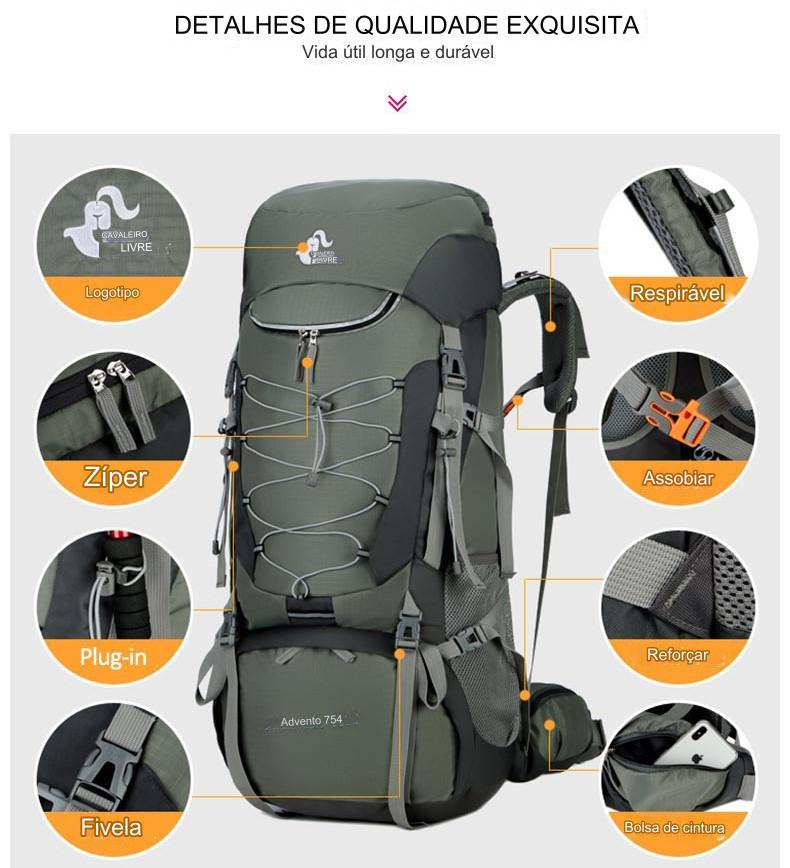 Mochila Cargueira Trekking All 75L