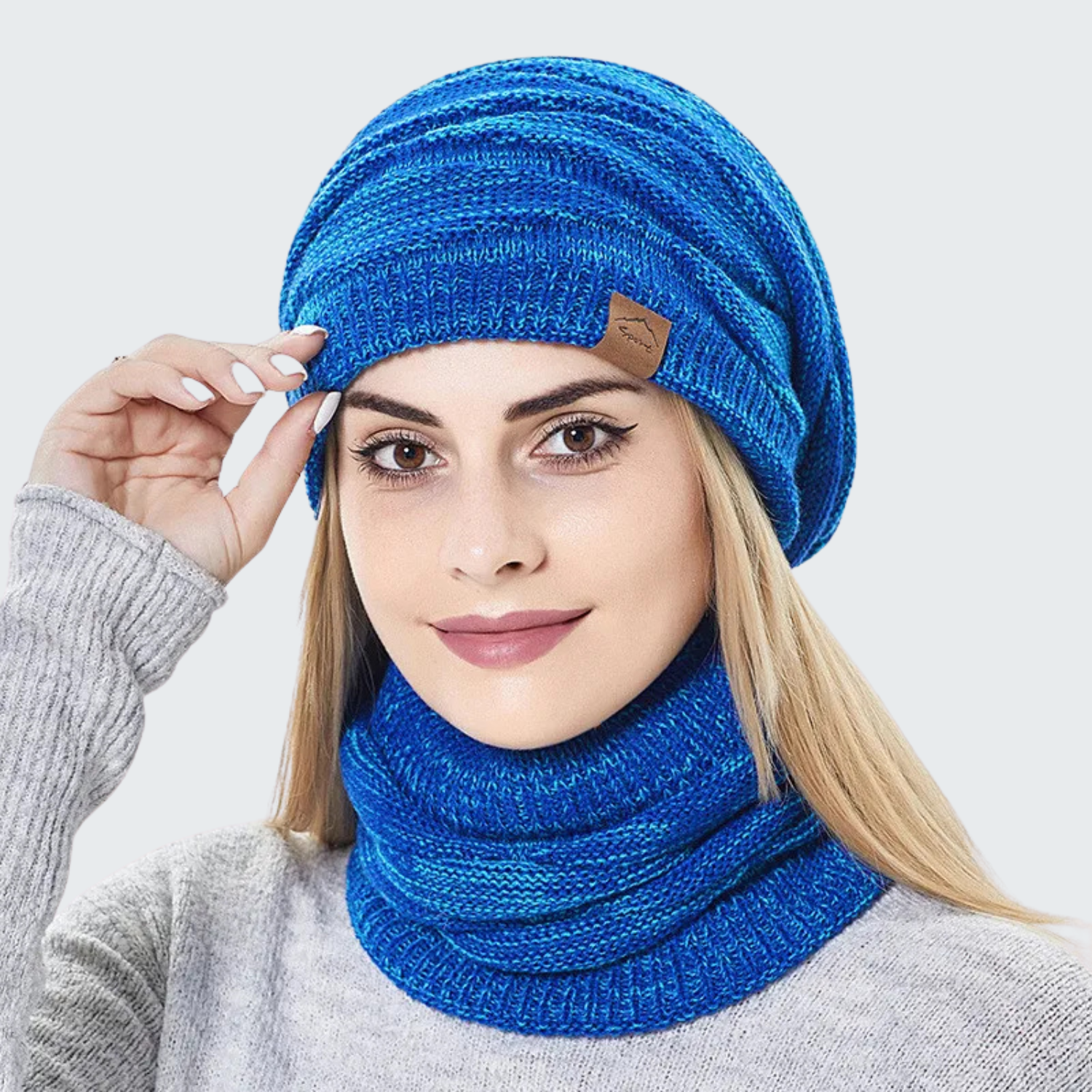 Gorro e Protetor de Pescoço Lã Feminino
