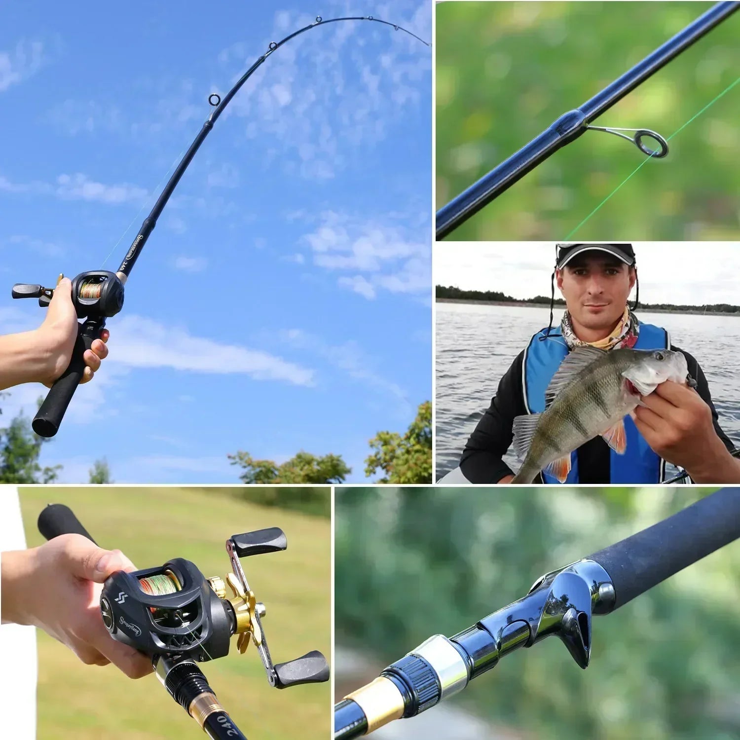 Vara Fibra Carbon UV100 Ultra Leve