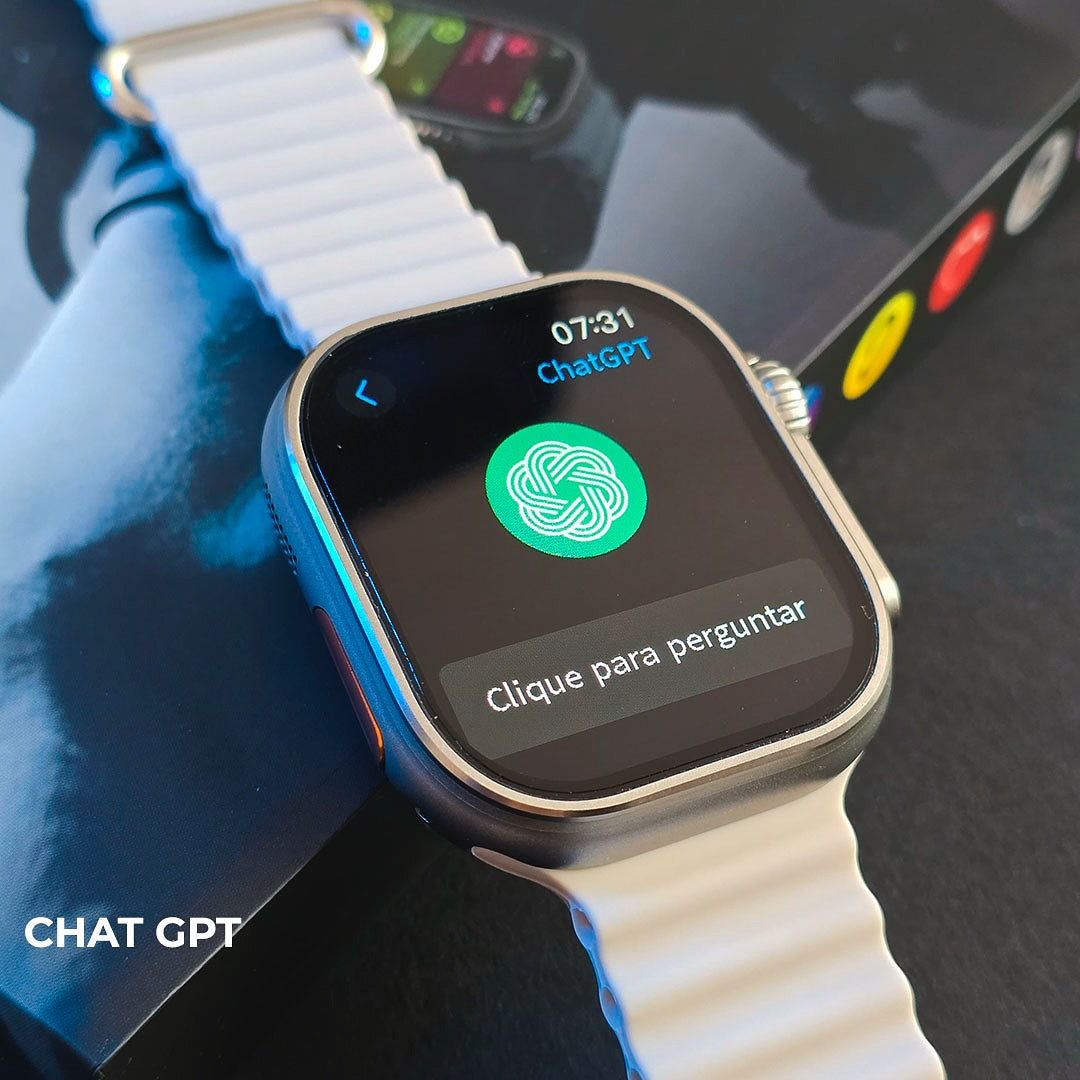 Smartwatch Ultra IA 3 - Faça Chamadas de Vídeo com sua Câmera