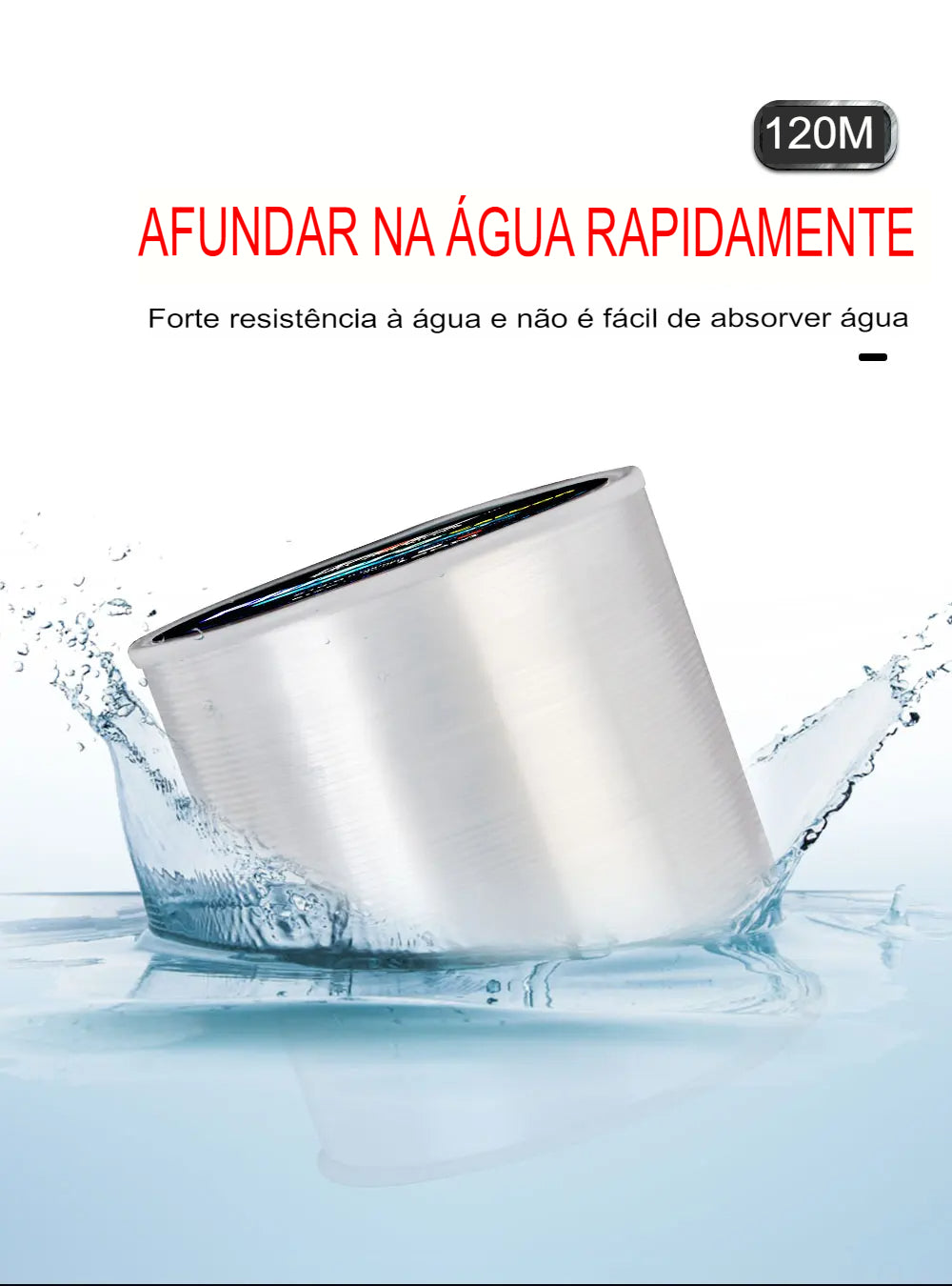 Linha Monofilamento Fluoro Carbon 120M