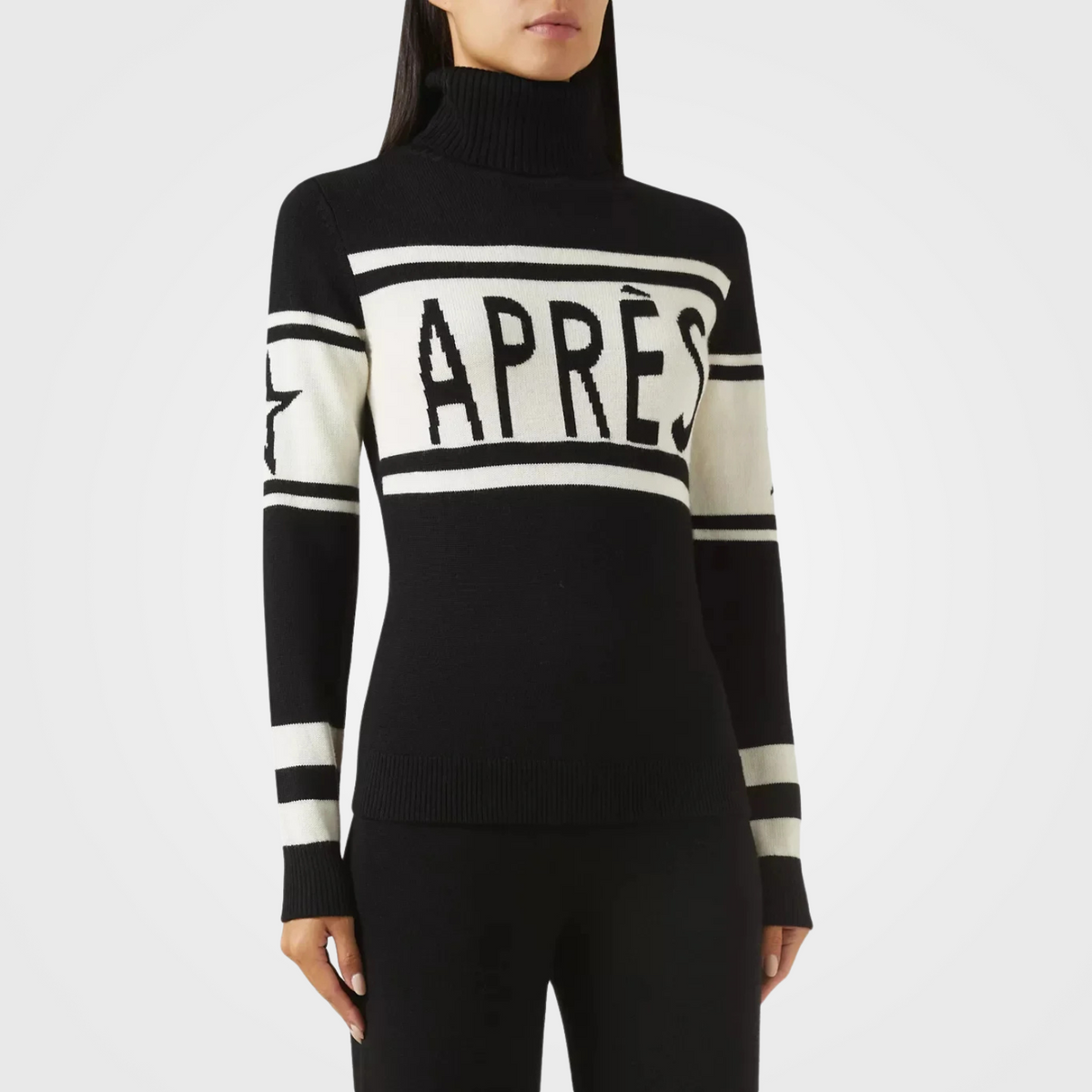 Blusa Suéter Feminino Gola Rolê Tricot Après Ski