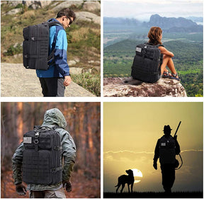 Mochila Tática Militar  Preta 50L