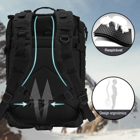 Mochila Tática Militar  Preta 50L