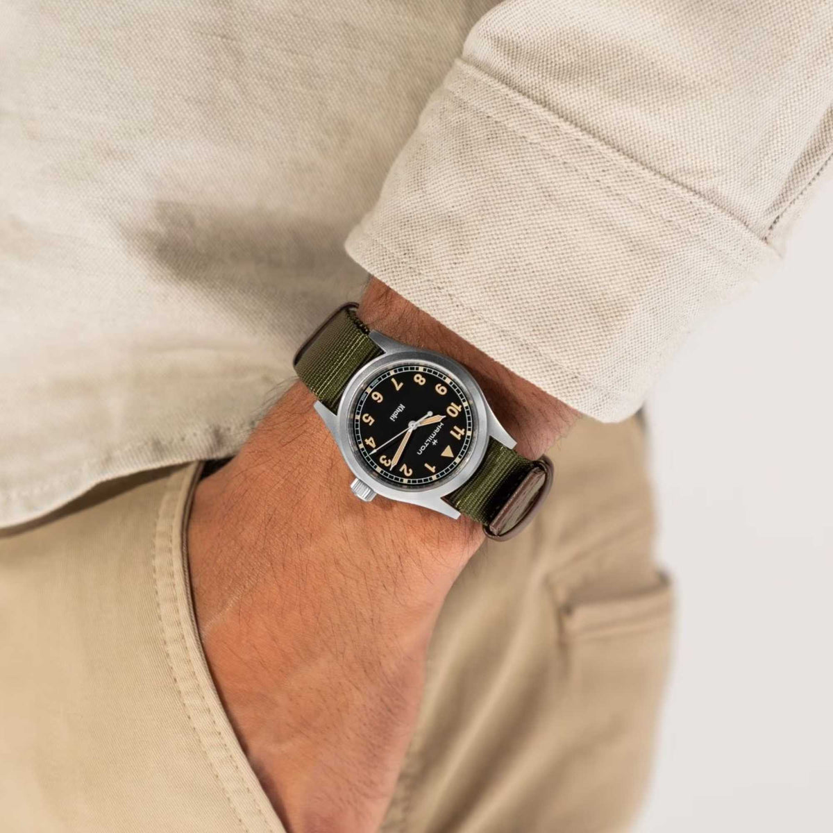 Relógio Hamilton Khaki Field Verde