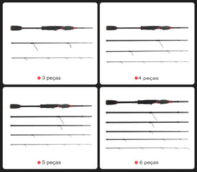 Vara Kasting Brutos Carbono Ultra Light A21 Lançamento 2024